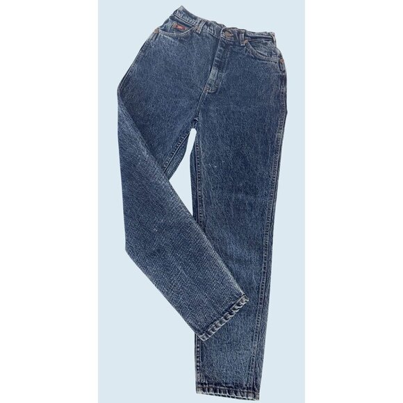 Vintage LEE Acid Washed Mom High Rise Jeans 80s / 90s Sz 24 - Picture 2 of 8